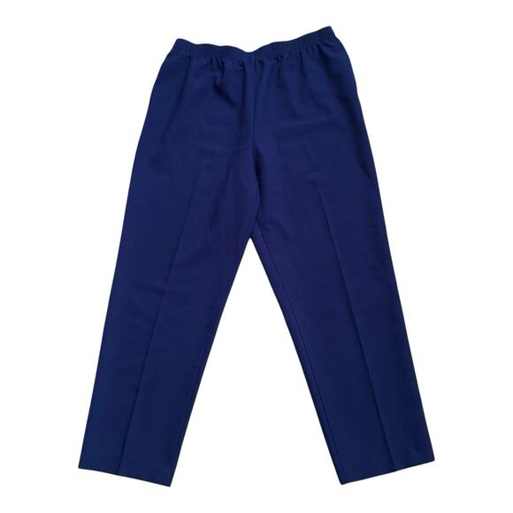 ALIA Womens Size 16 Blue 100% Polyester Pull On High Rise Pants 27" Inseam - Picture 1 of 4